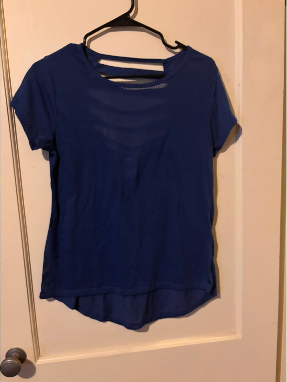 Blue open back athletic top Athletic Works Large